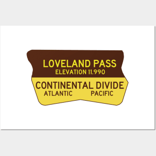 Loveland Pass Colorado Continental Divide CO Posters and Art